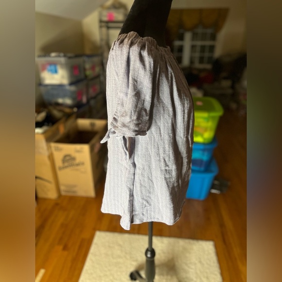 Women's Size Medium She+Sky Short Sleeve Blouse NWT - Picture 7 of 7